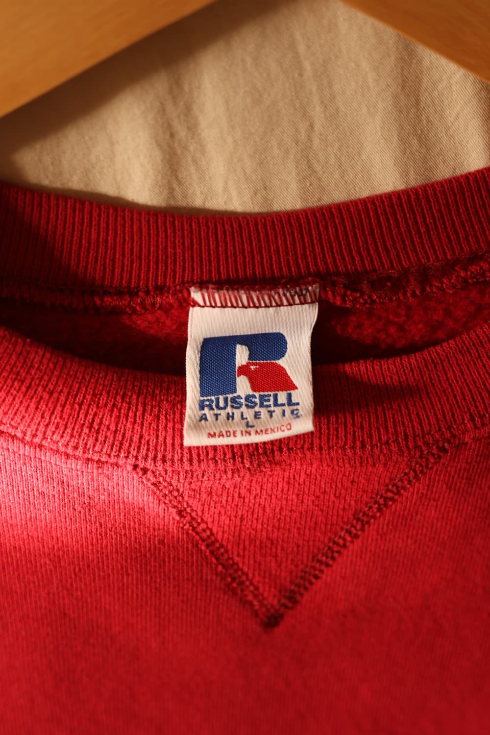러셀 90s 맨투맨 스웻셔츠 레드 L 상품이미지2