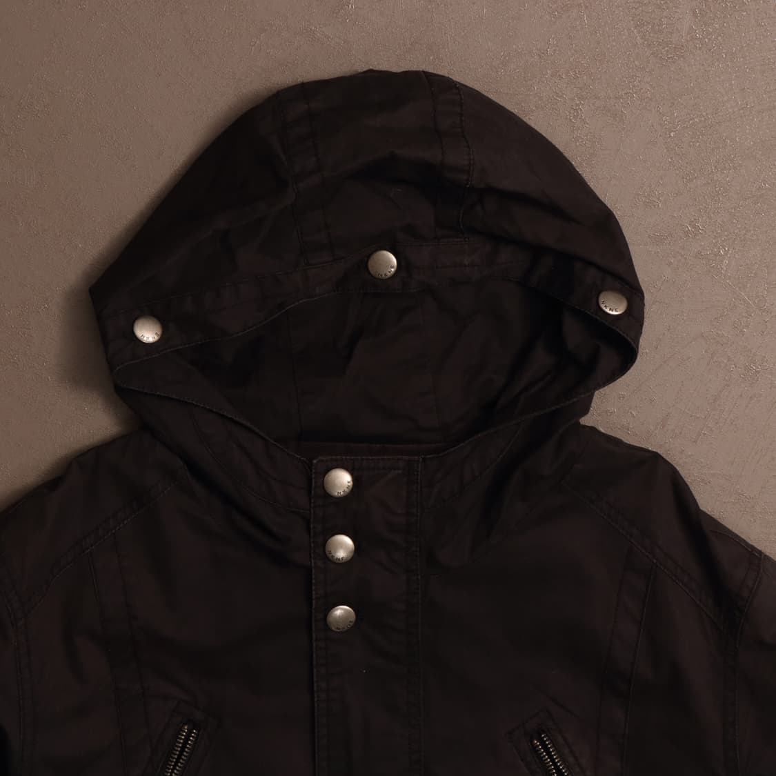 일본빈티지 사파리 블랙 후드집업 자켓 ㅁ1713 상품이미지2