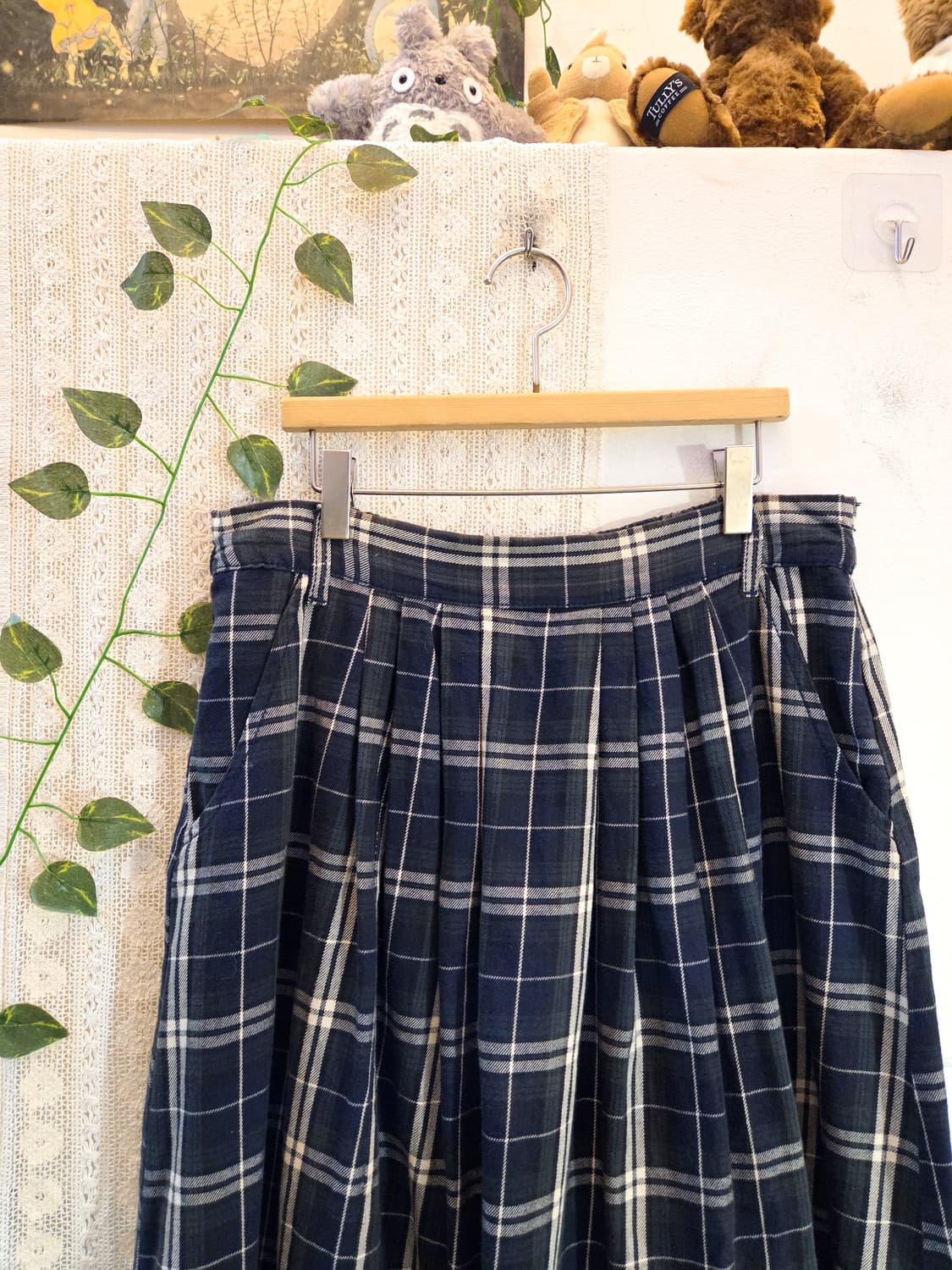 너드 체크 스커트 상품이미지2