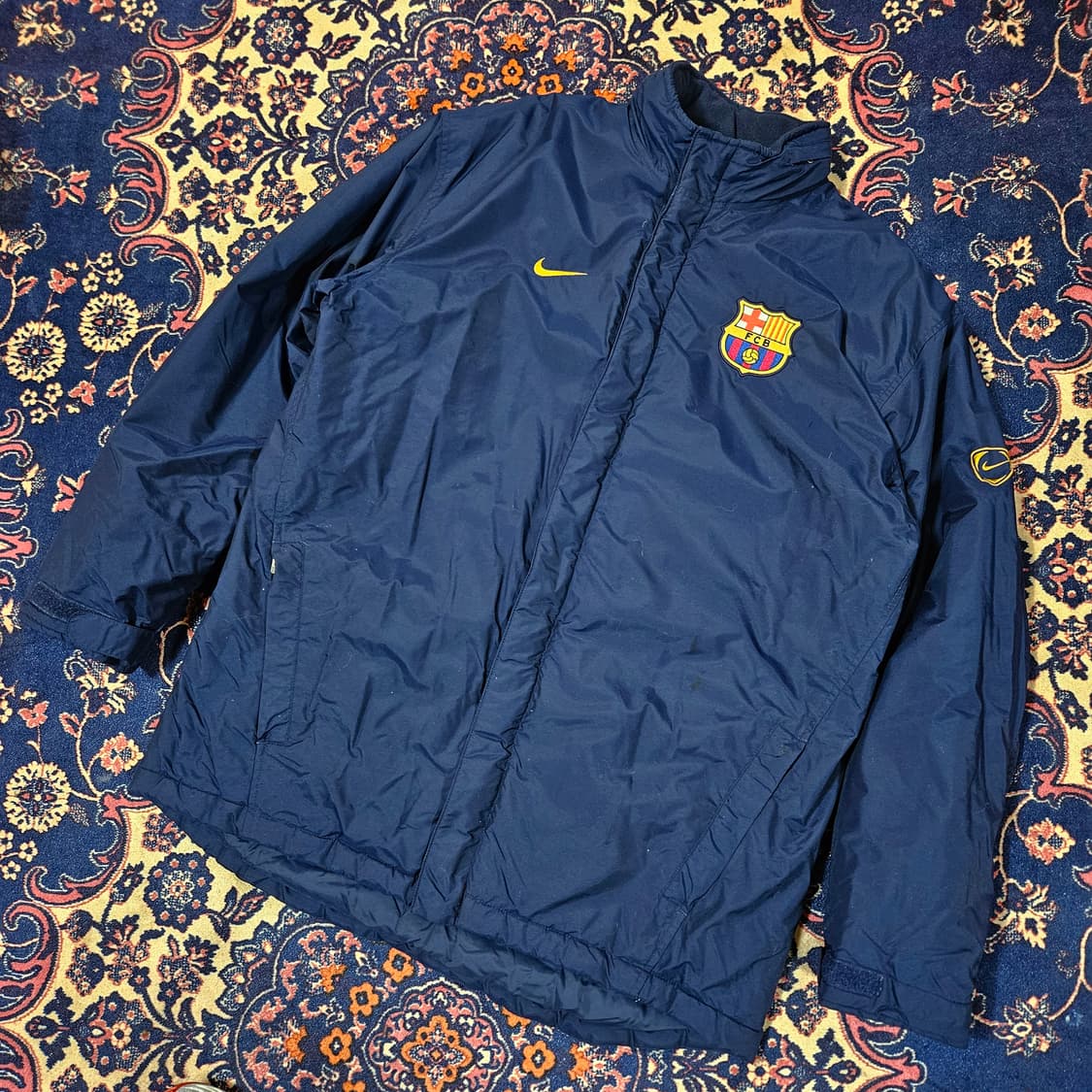나이키 x 바로셀로나 03~04's 기모 후드 벤치 파카 L size 상품이미지1