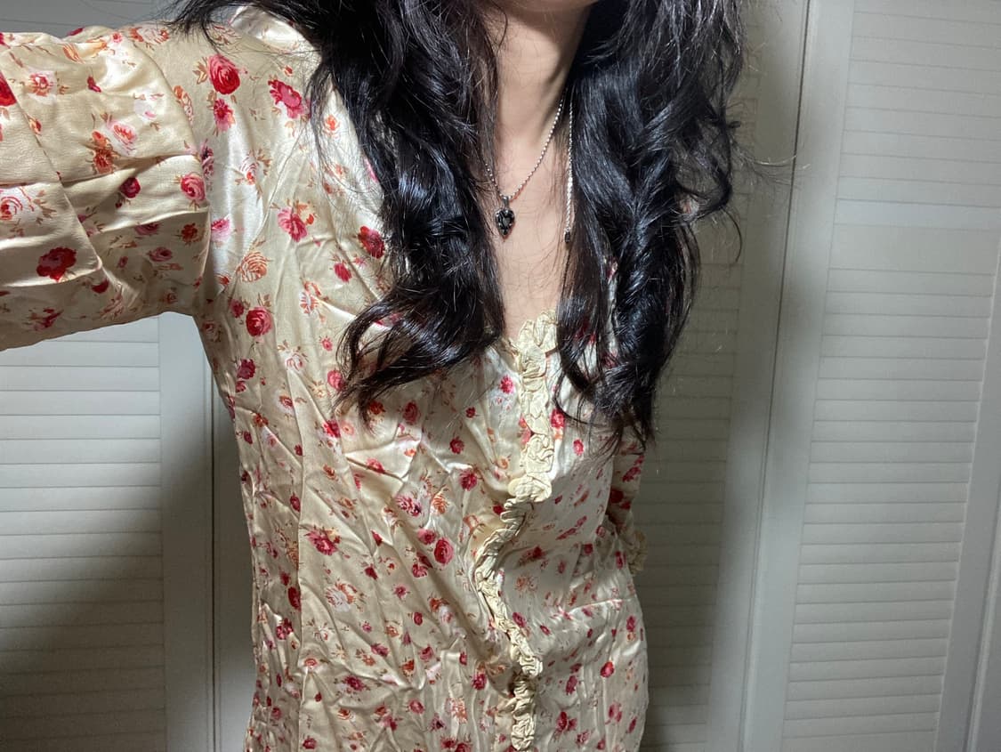 vintage flower long dress 상품이미지8