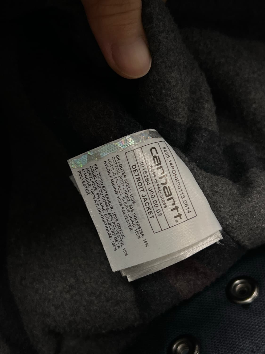 칼하트 I015264 디트로이트 자켓 네이비 상품이미지5