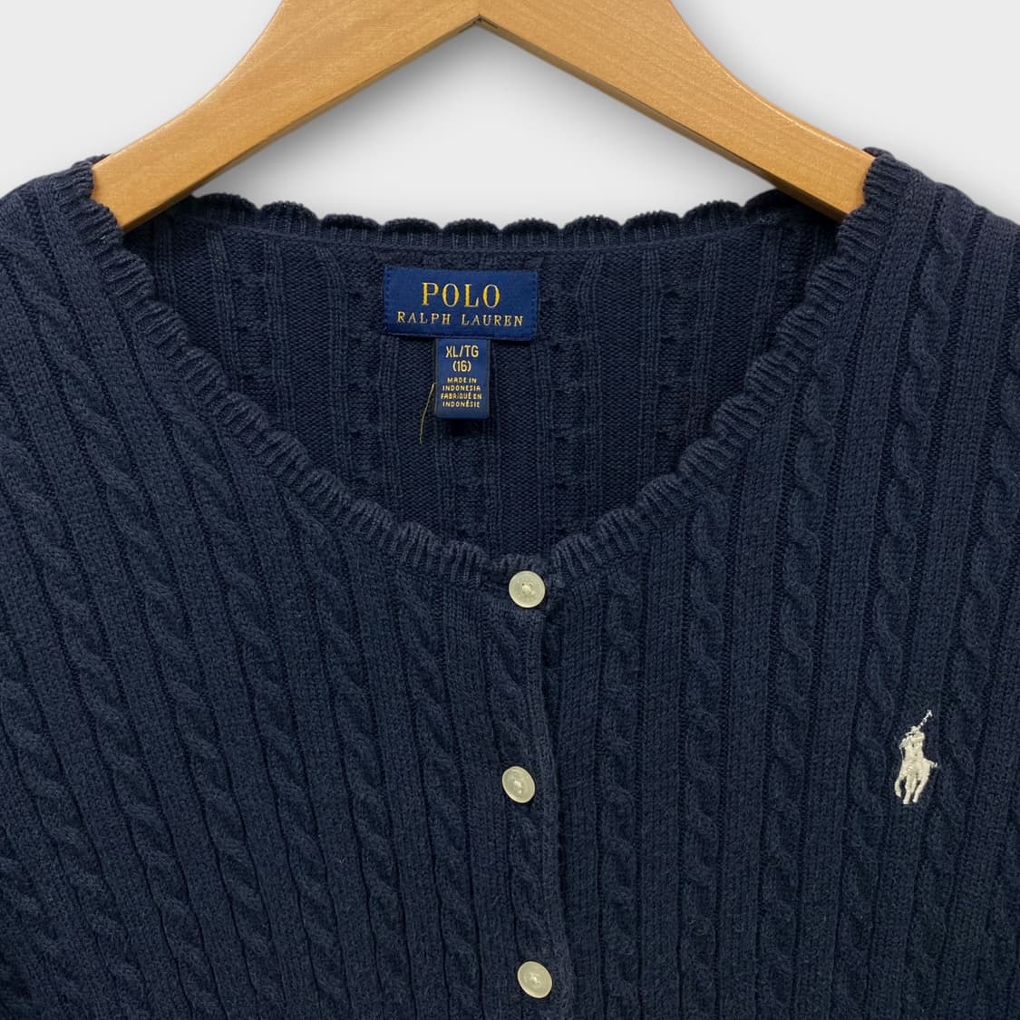 폴로 랄프로렌 케이블 가디건  XS-S가능 상품이미지4