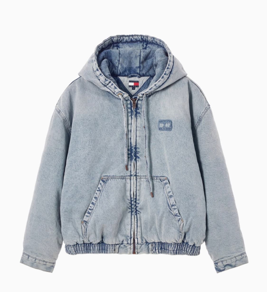 TOMMY JEANS 데님 패딩 후드 재킷 (XL) 상품이미지1