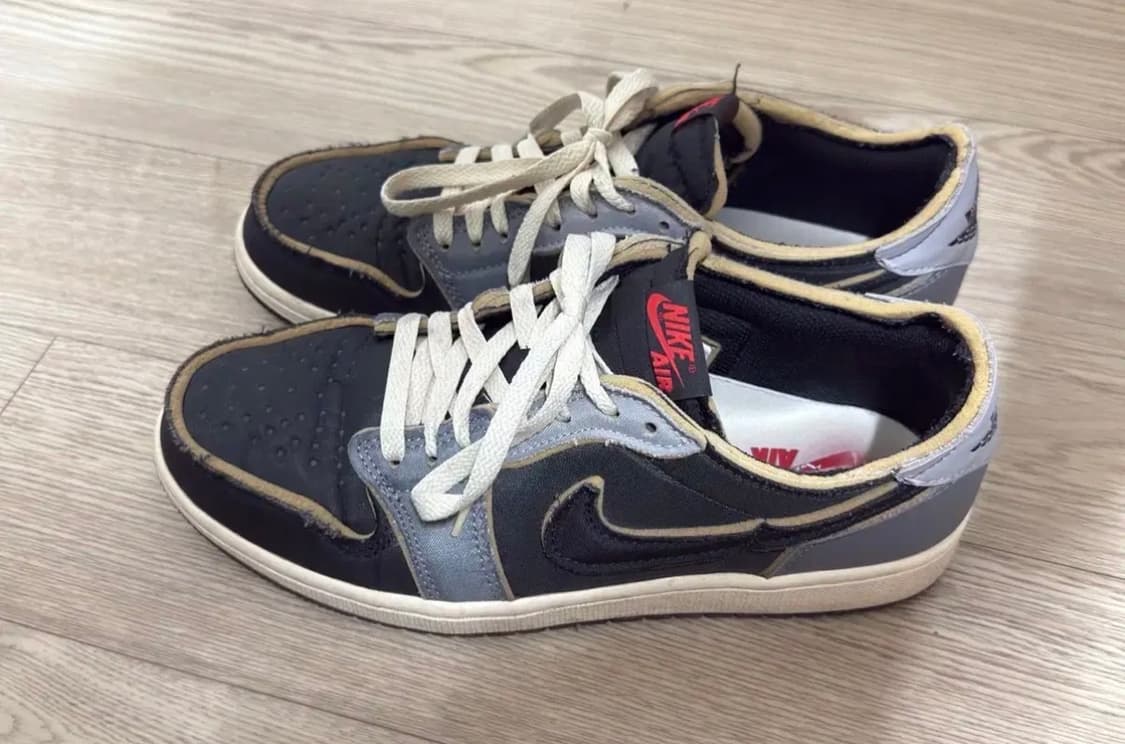 (270)조던1 로우 OG 블랙앤스모크그레이 상품이미지3