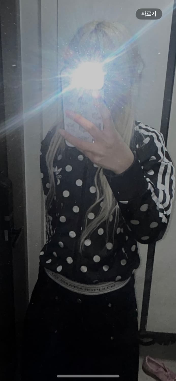 아디다스 도트 땡땡이 블랙 져지 상품이미지1