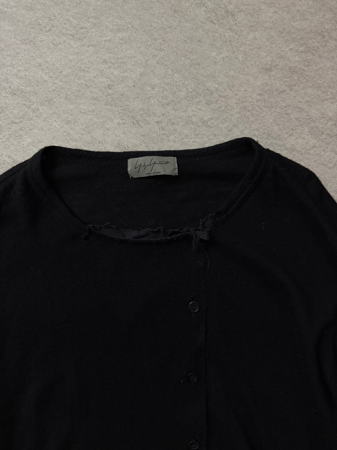 요지야마모토 뿌르옴므 비대칭 헨리넥 상품이미지6