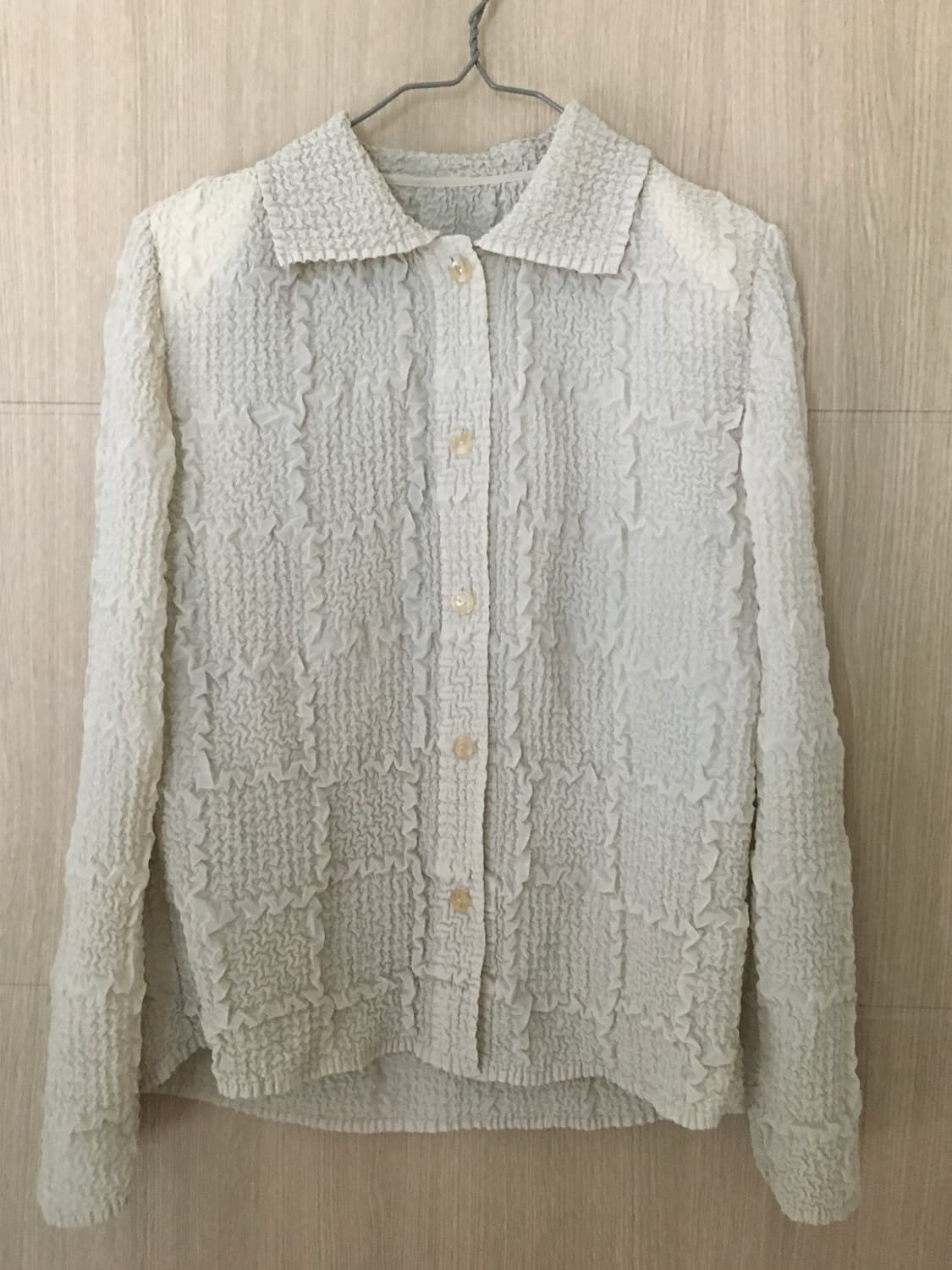 Crinkle Texture Shirt 상품이미지2