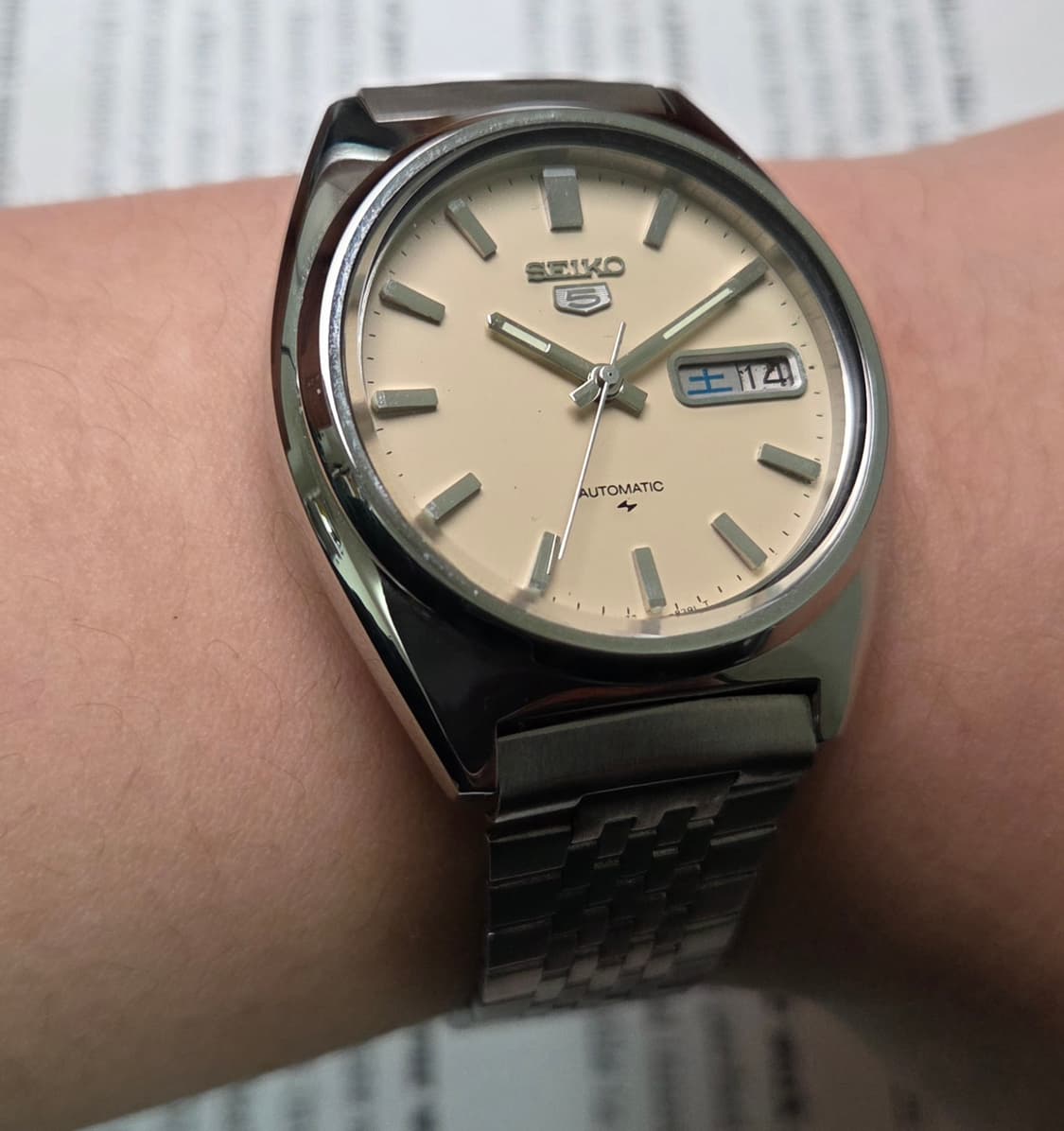 빈티지 세이코 한자 데이데이트 샌드 베이지 7009 뻐뻐시 브레이슬릿 v 상품이미지9