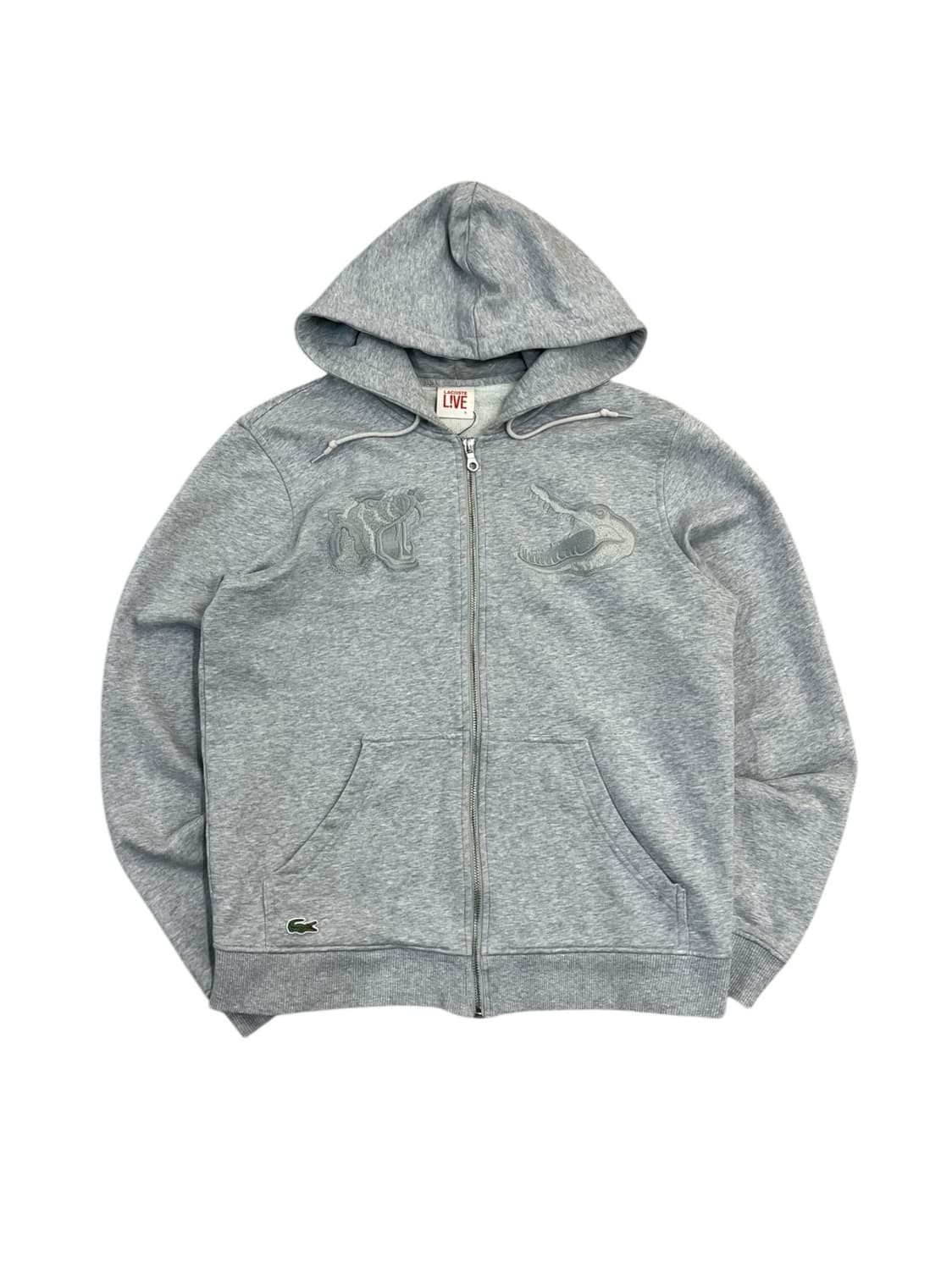 라코스테 자수 후드집업 그레이 5 #csz2337 상품이미지3