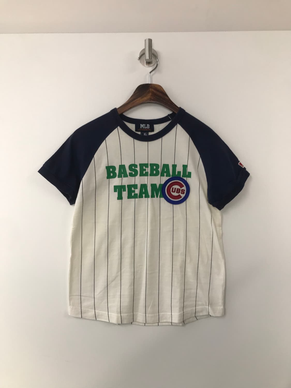 MLB 나그랑배색 스트라이프 반팔 티셔츠 상품이미지3