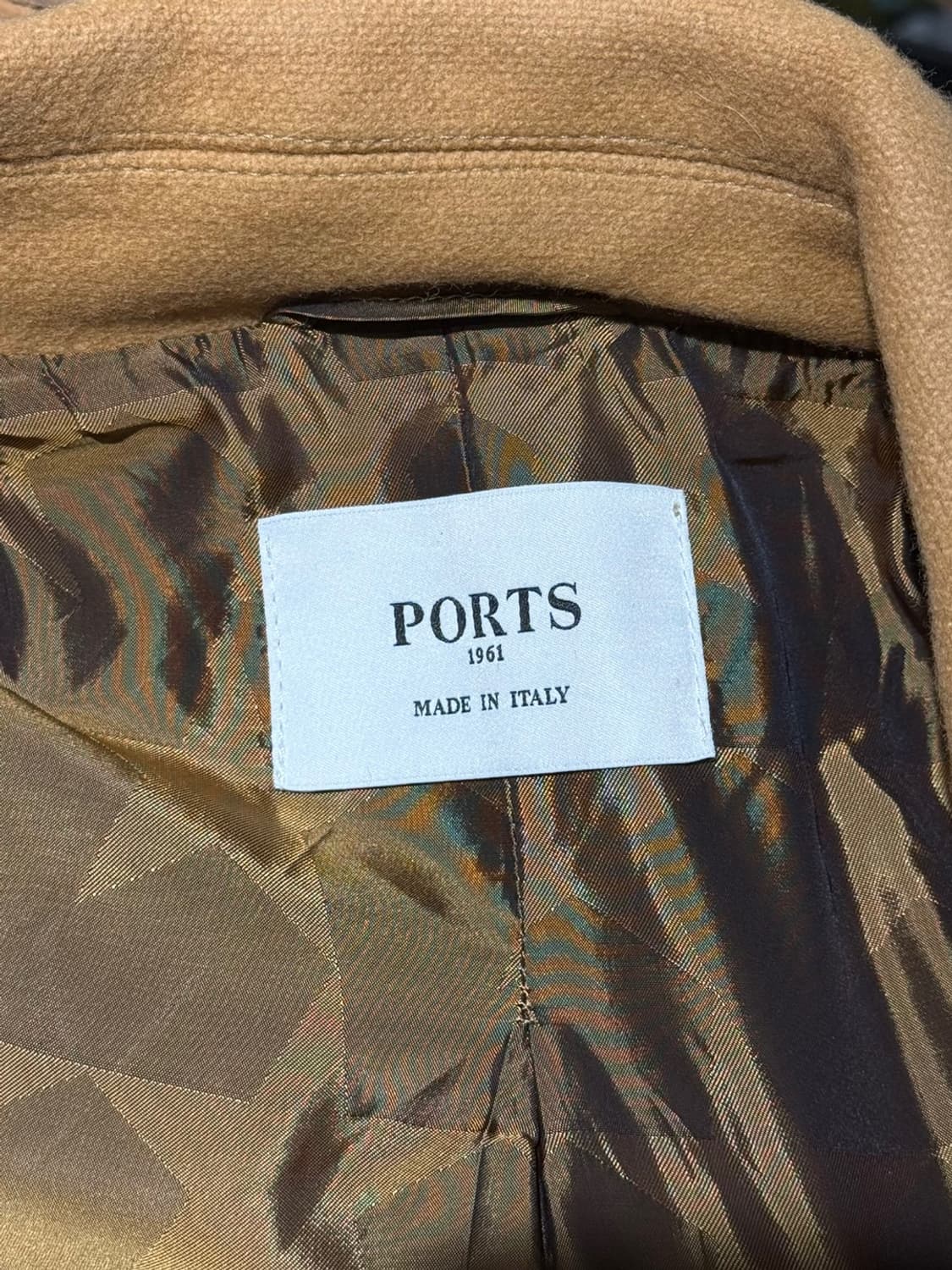 포츠 1961 카멜 레드 투톤 벨트 코트 상품이미지7