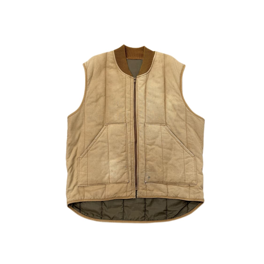 빈티지 덕캔버스 칼하트맛 워크 베스트 조끼 상품이미지1
