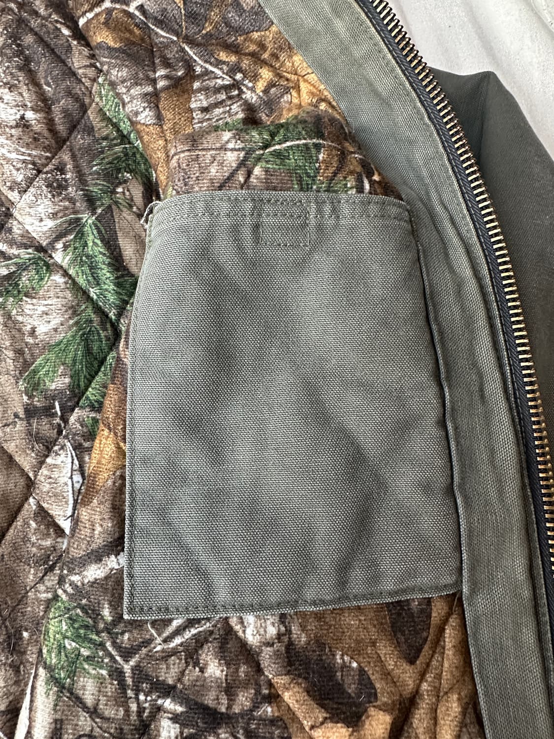 칼하트 액티브 후드 자켓 올리브그린 카모 L 상품이미지7