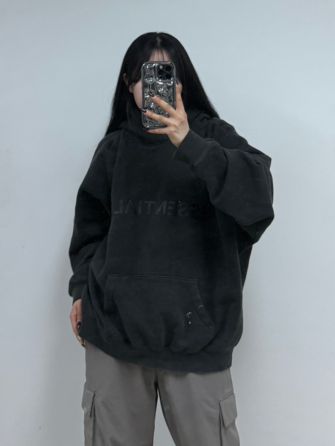 피어오브갓 에센셜 아플리케 후드티 E26 상품이미지1