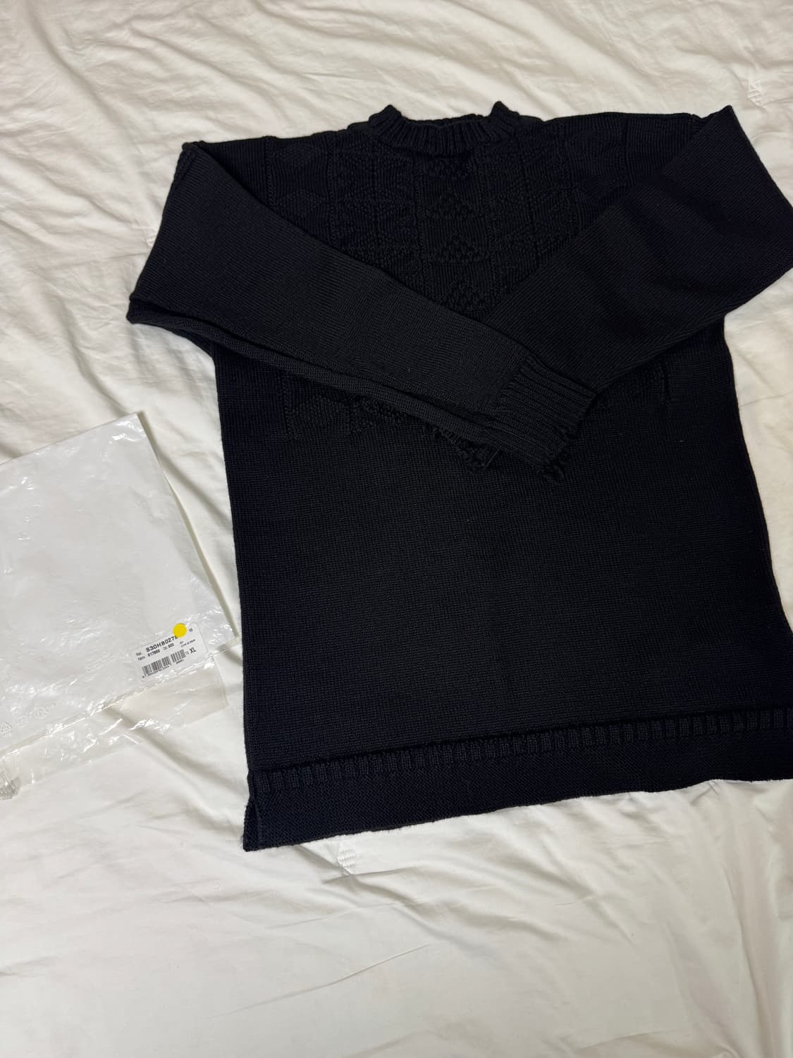 메종마르지엘라 하프 케이블 패턴 울 니트 xl팝니다 상품이미지7