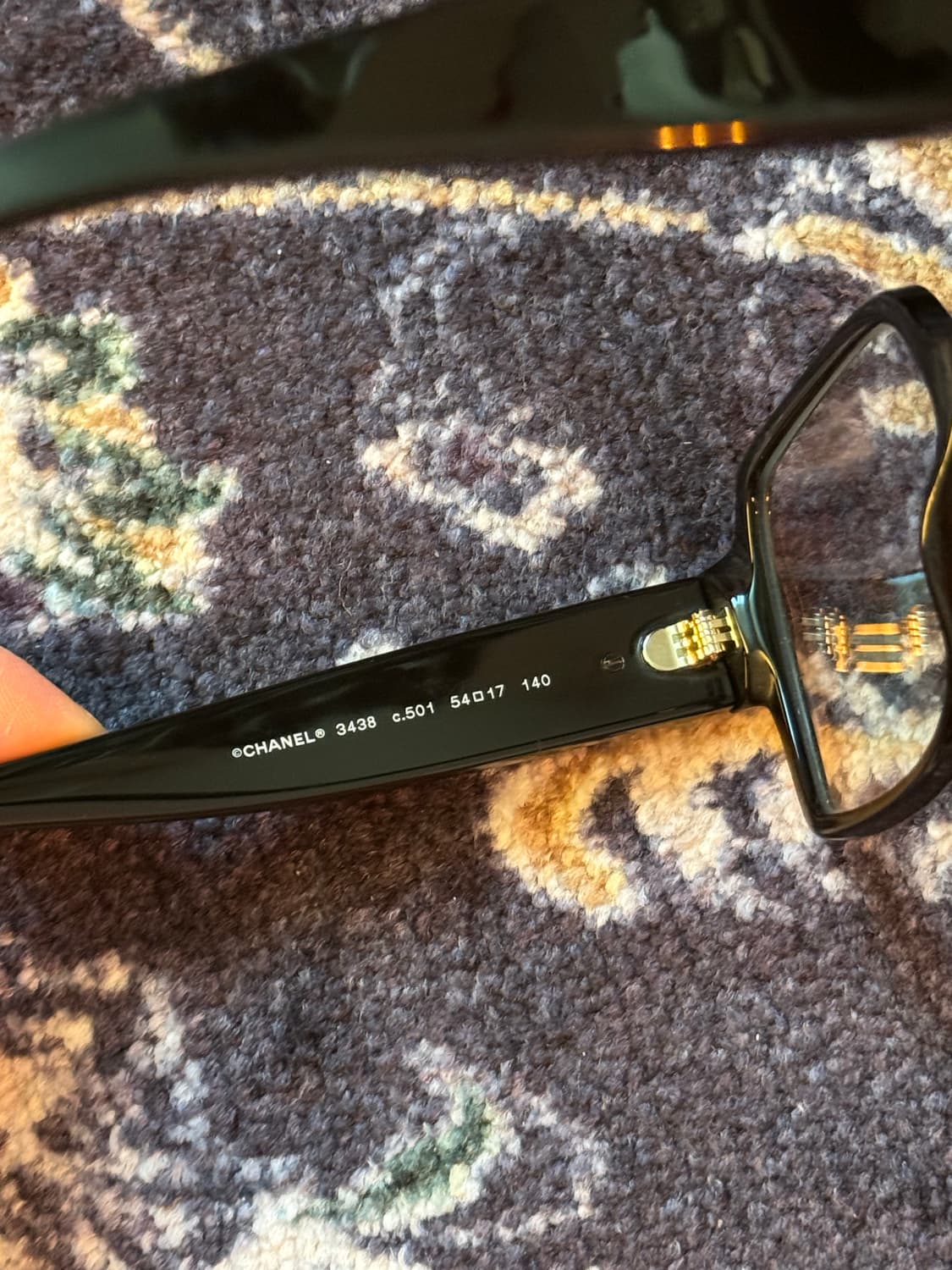 샤넬 하트 스퀘어 안경 블랙 ch3438 (지디 안경) 상품이미지2