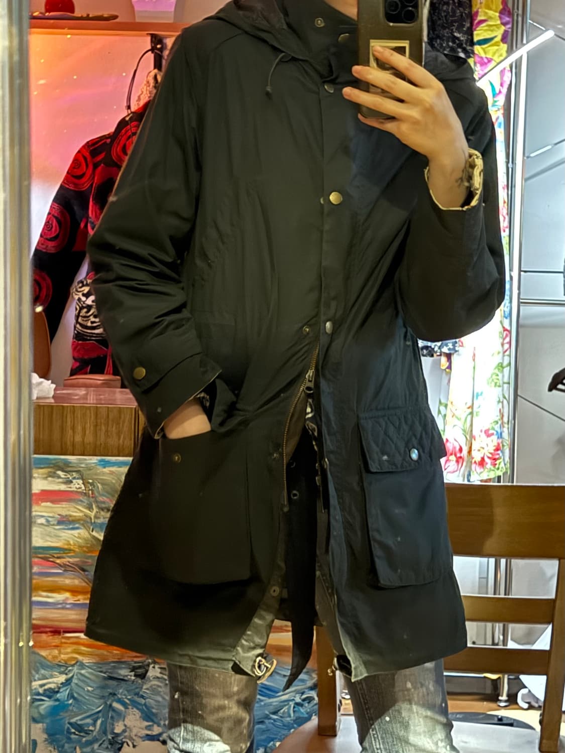 바버 Barbour 왁스 자켓 여성 UK8 (55/S) 상품이미지1