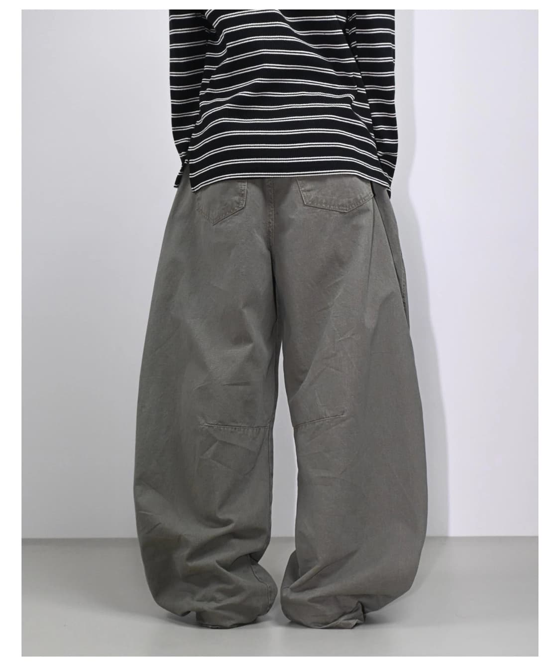 [1회착] Egot 카치온 벌룬 코튼팬츠(M) 남성커브드팬츠/와이드팬츠 상품이미지5