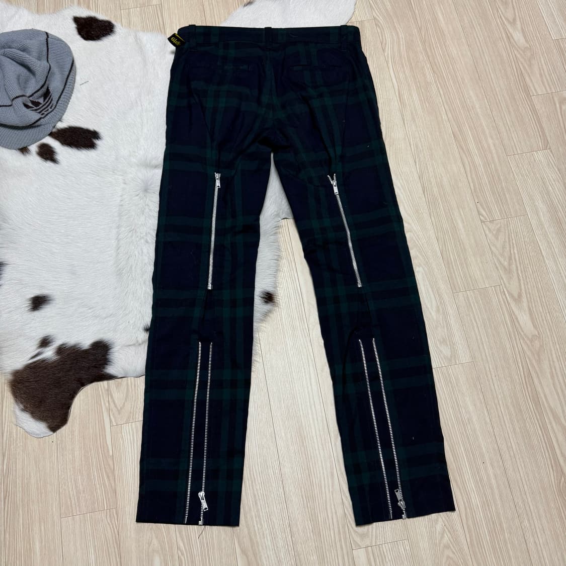 히스테릭글래머 체크 지퍼디테일 팬츠 상품이미지1