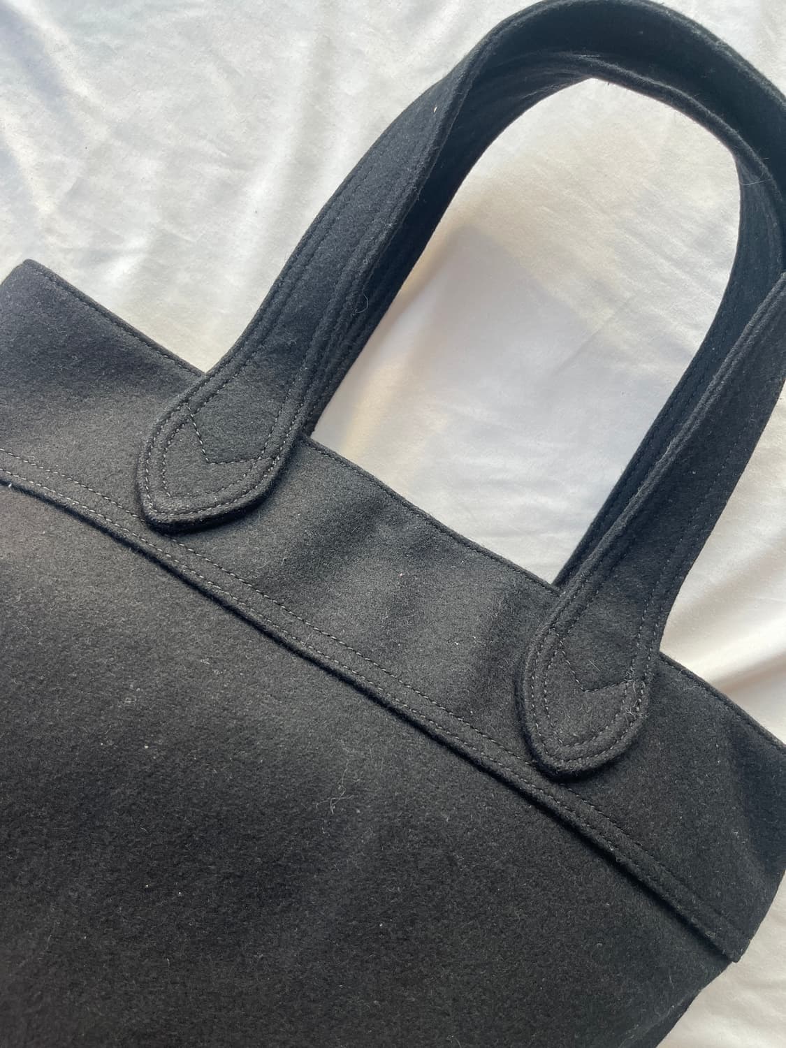 (유일매물) 비비안 웨스트우드 오브 로고 버튼 모직 토트 백 핸드 백 상품이미지7