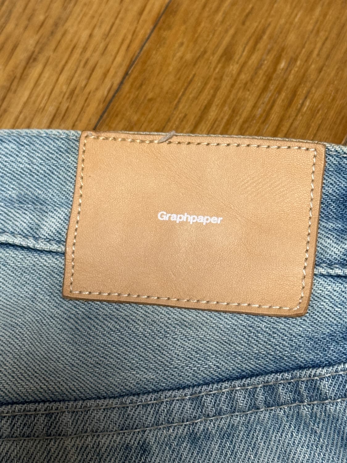 [1]24ss 그라프페이퍼 셀비지 데님 라이트페이드 상품이미지3