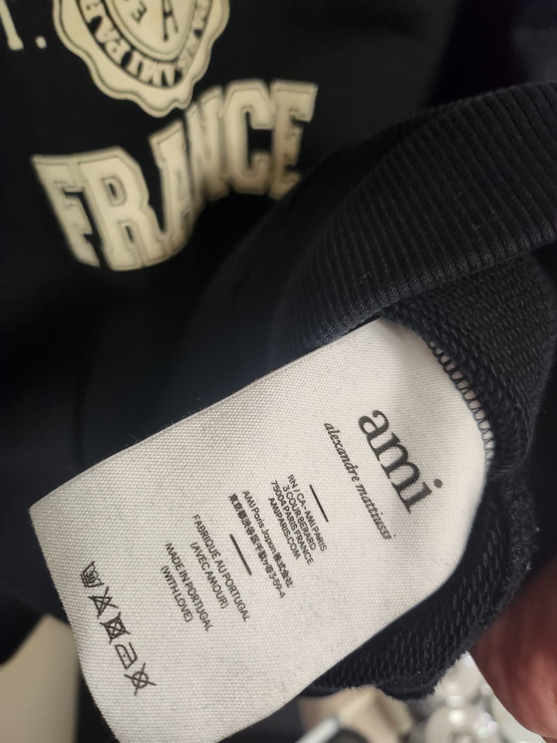 아미 ami 파리스 크롭 맨투맨 xl 상품이미지3