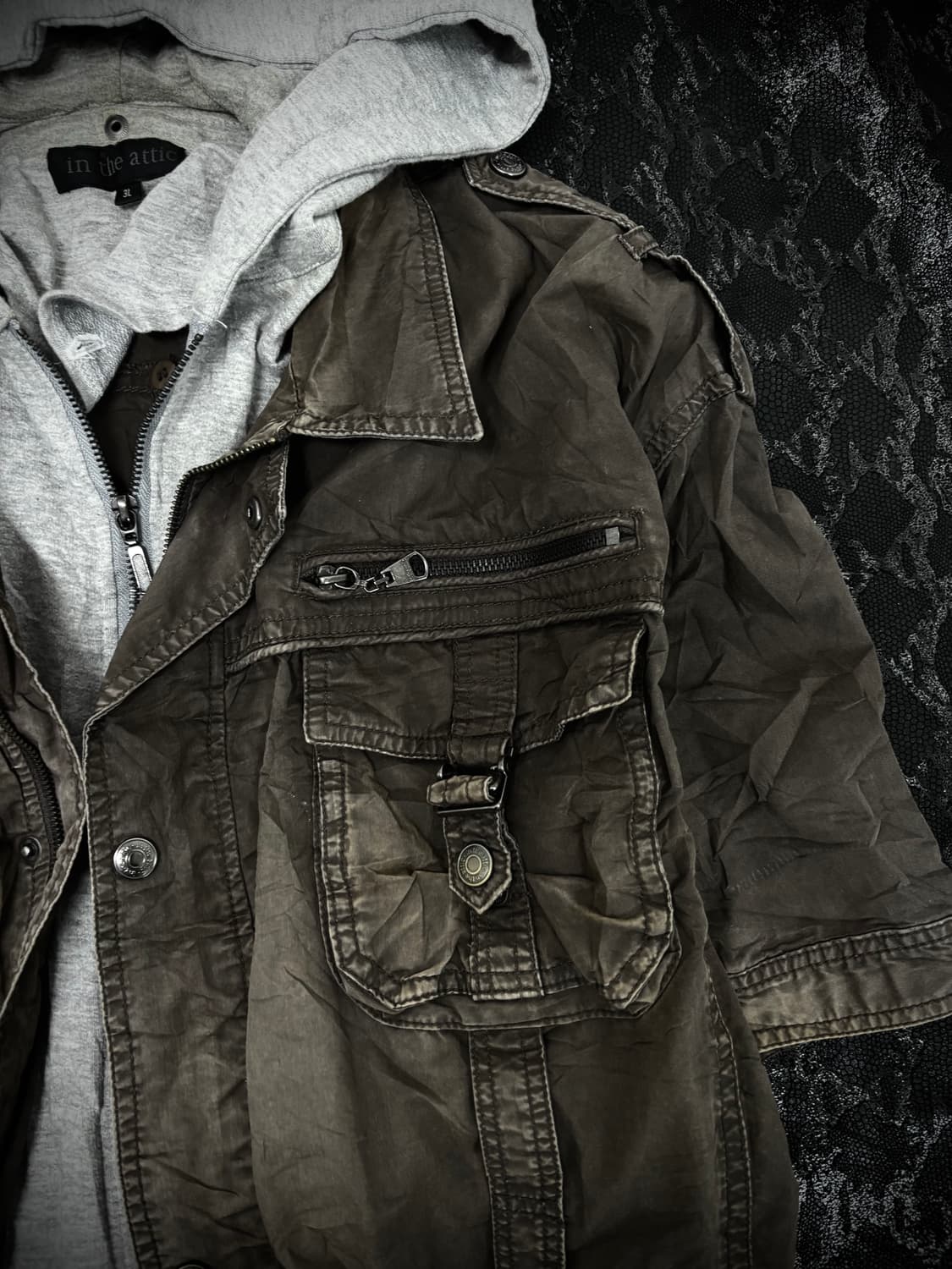 Grunge Gimmick Pocket Over-Fit 1/2 Grey  상품이미지8