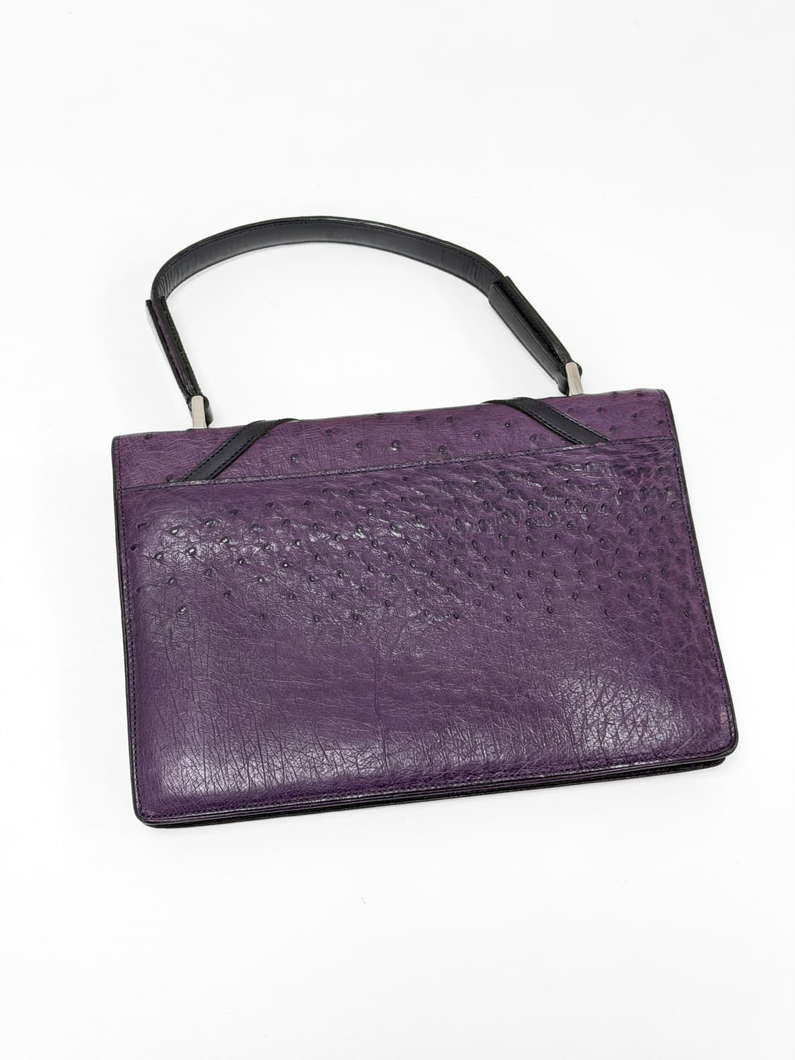 프라다 오스트리치 레더 탑 핸들 토트백 상품이미지5