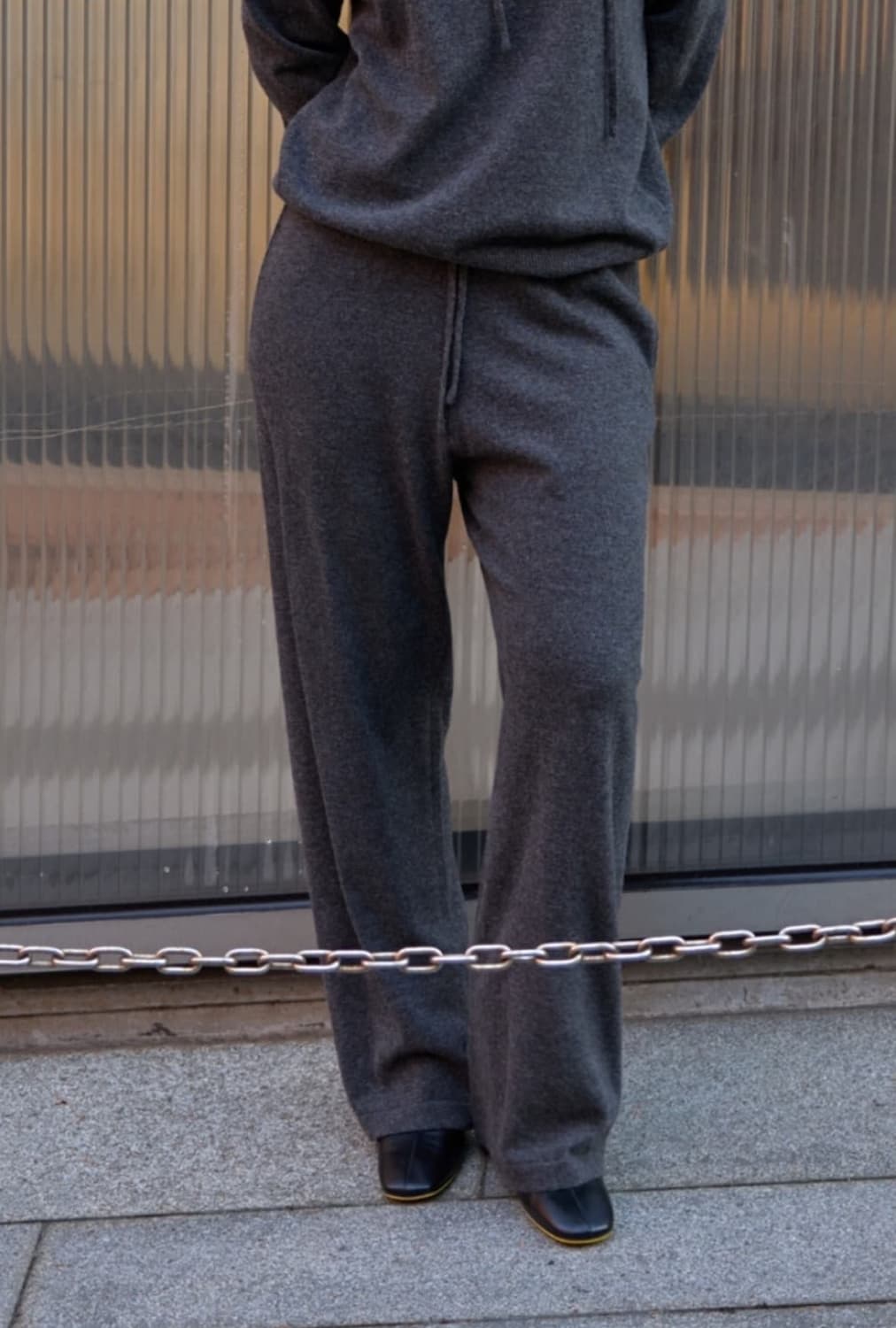 머듈 니트팬츠 그레이 4사이즈 상품이미지1