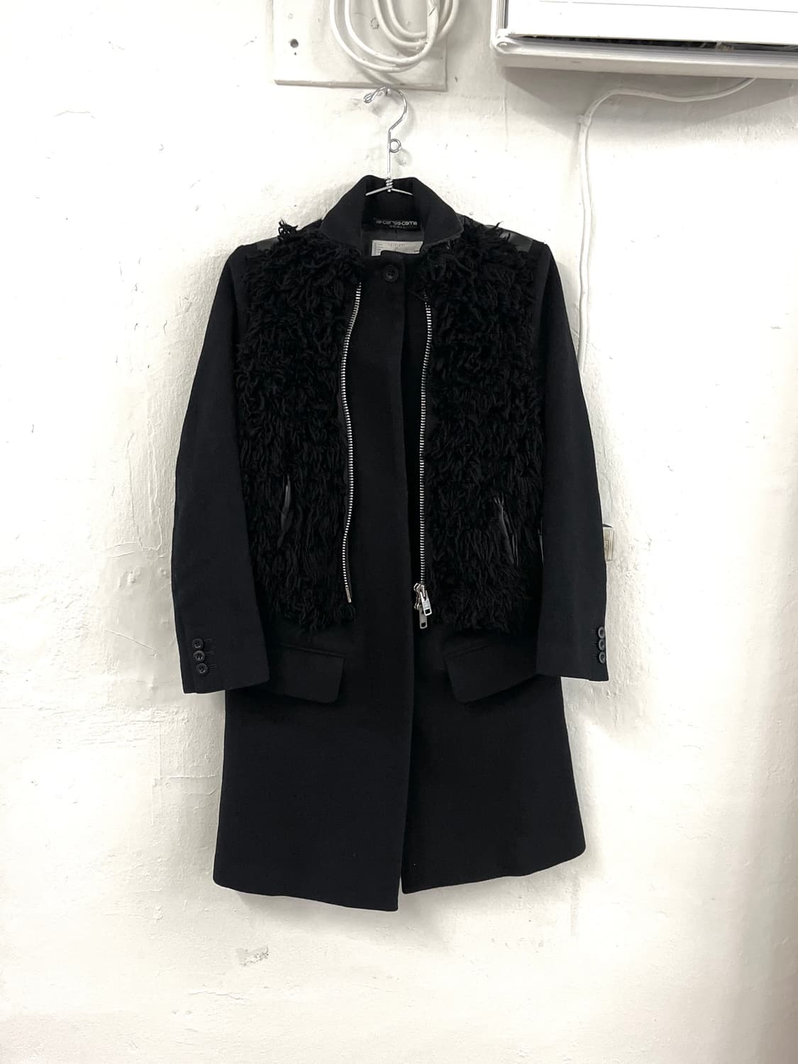 사카이 2013FW 런웨이 퍼울 캐시미어 코트 상품이미지5