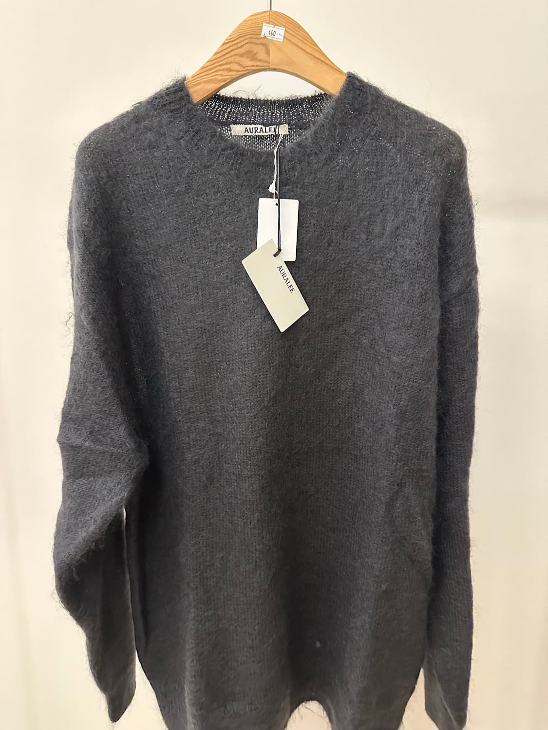 오라리 브러쉬드모헤어니트 블랙 상품이미지1