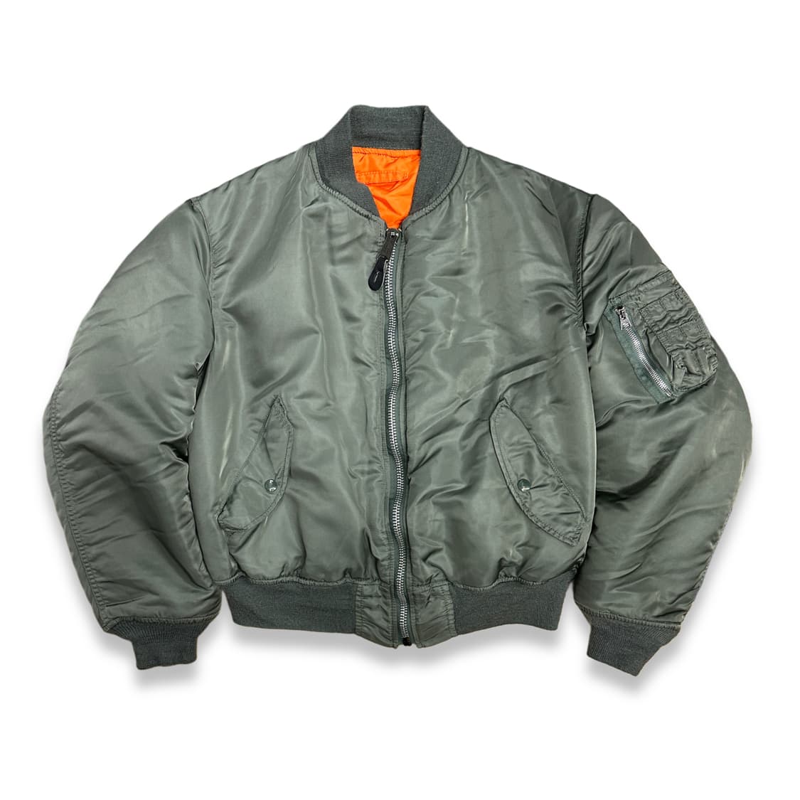 90s USAF Alpha 리버시블 MA-1 자켓 L 상품이미지1