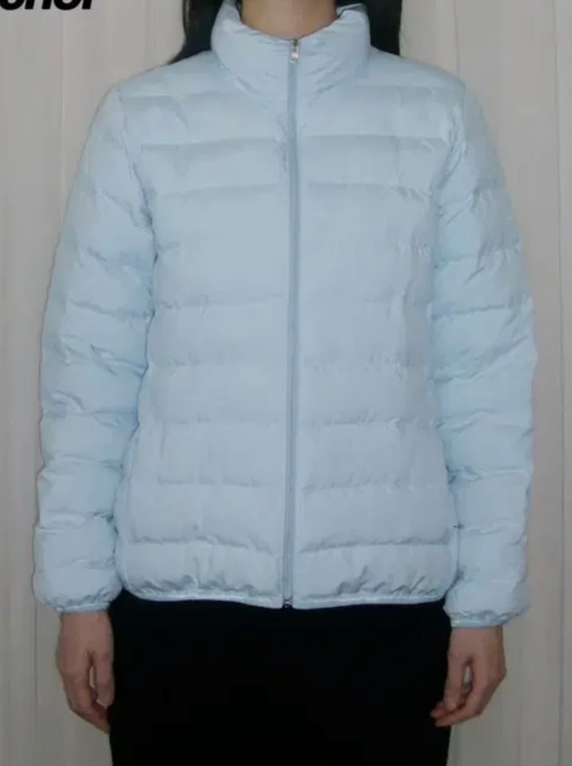 지초이 컴포트 라이트웨이트 다운 자켓 패딩 블루 상품이미지1
