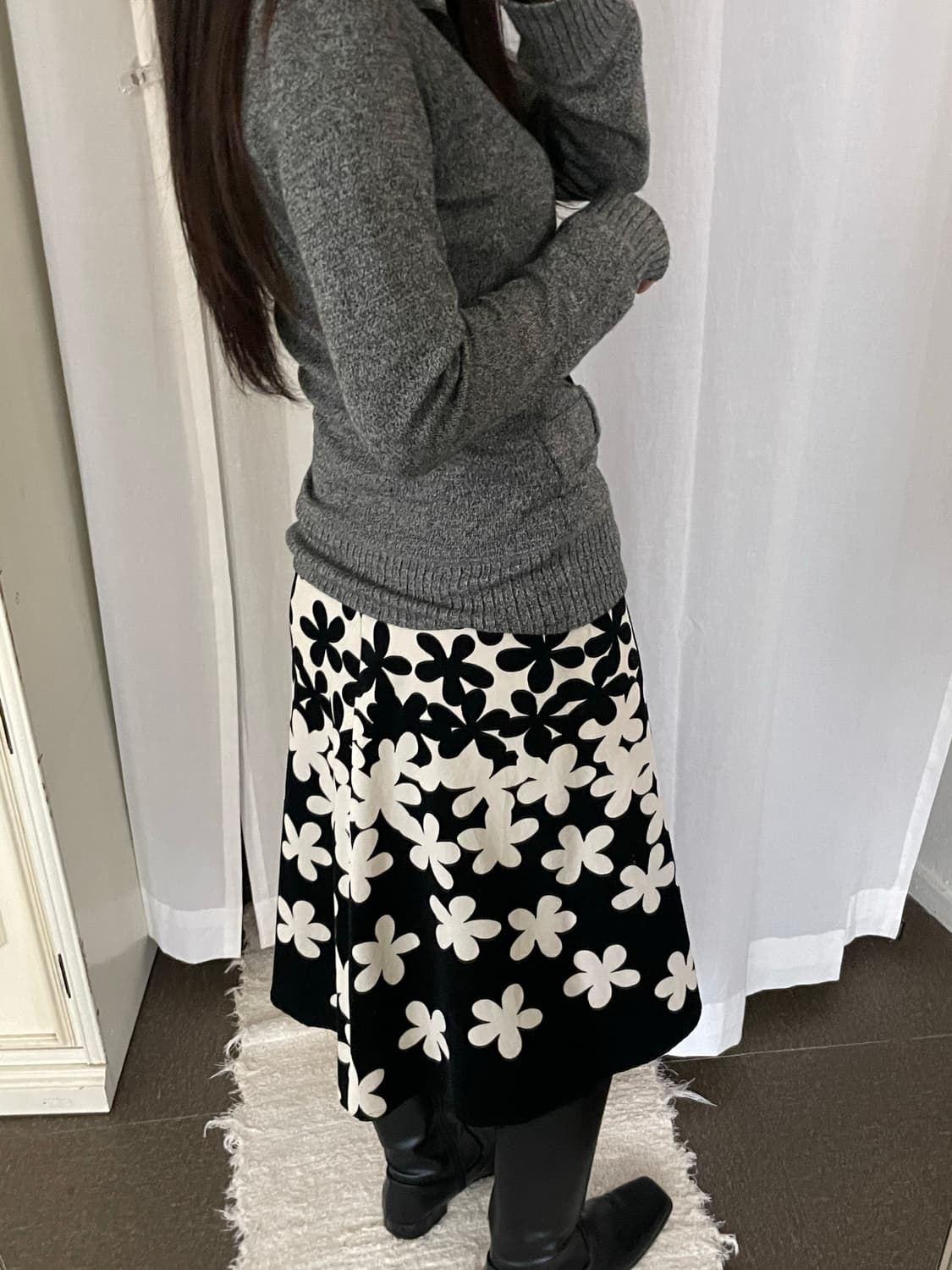 vintage belted slim collar knit 상품이미지10