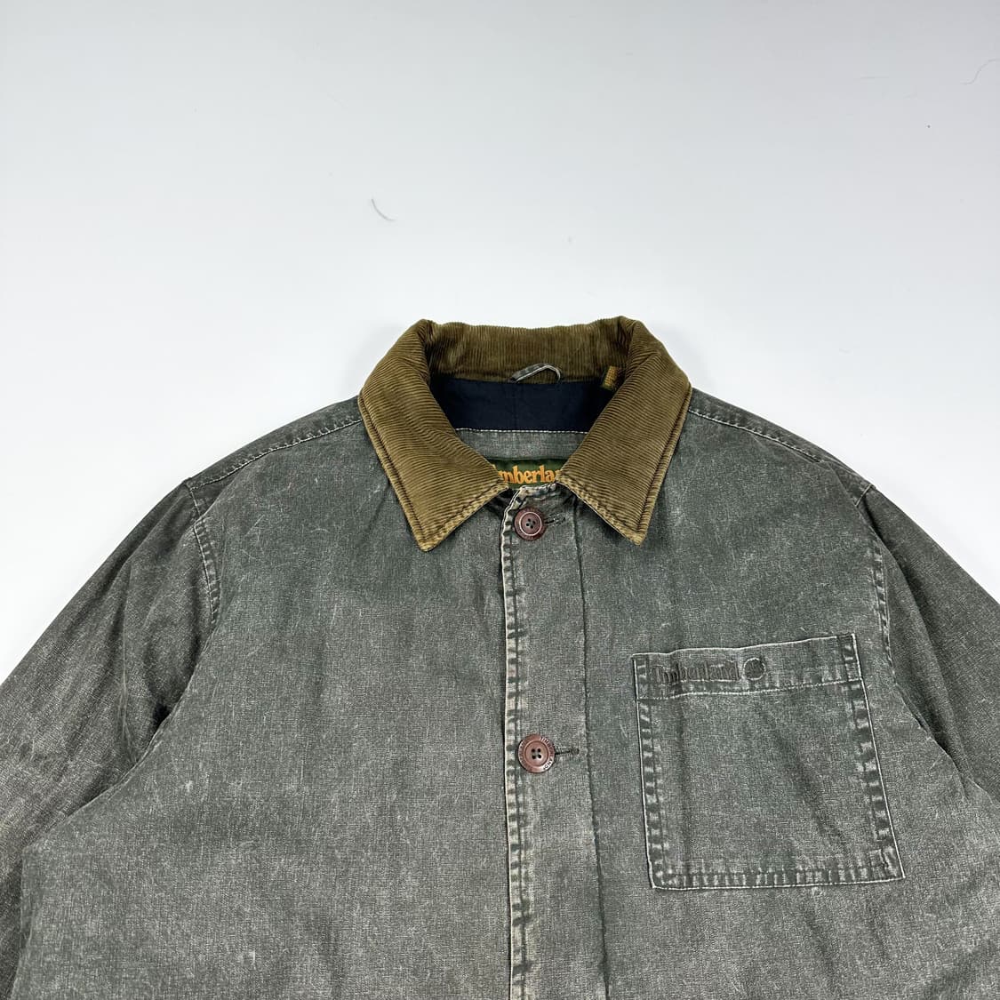 90s 팀버랜드 웨더기어 코듀로이 카라 초어자켓 실측M 상품이미지2