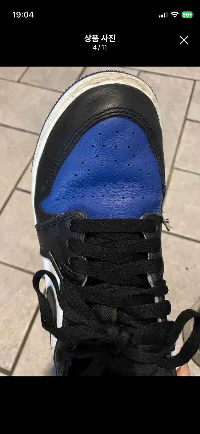 (GS) 조던1 레트로 하이 OG 로얄토 4.5Y 235 상품이미지4