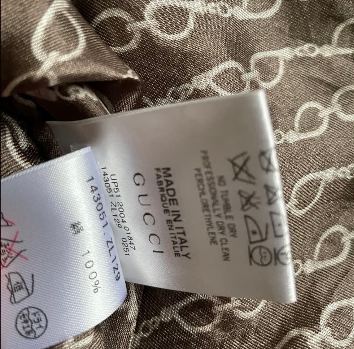 구찌 체인 모티프 실크 셔츠 (블라우스) 상품이미지5