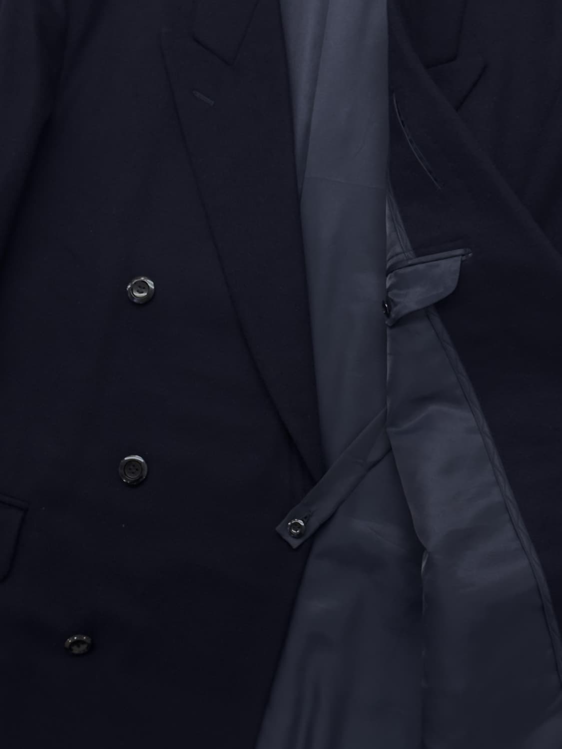 캐시미어 더블 네이비 코트 상품이미지5