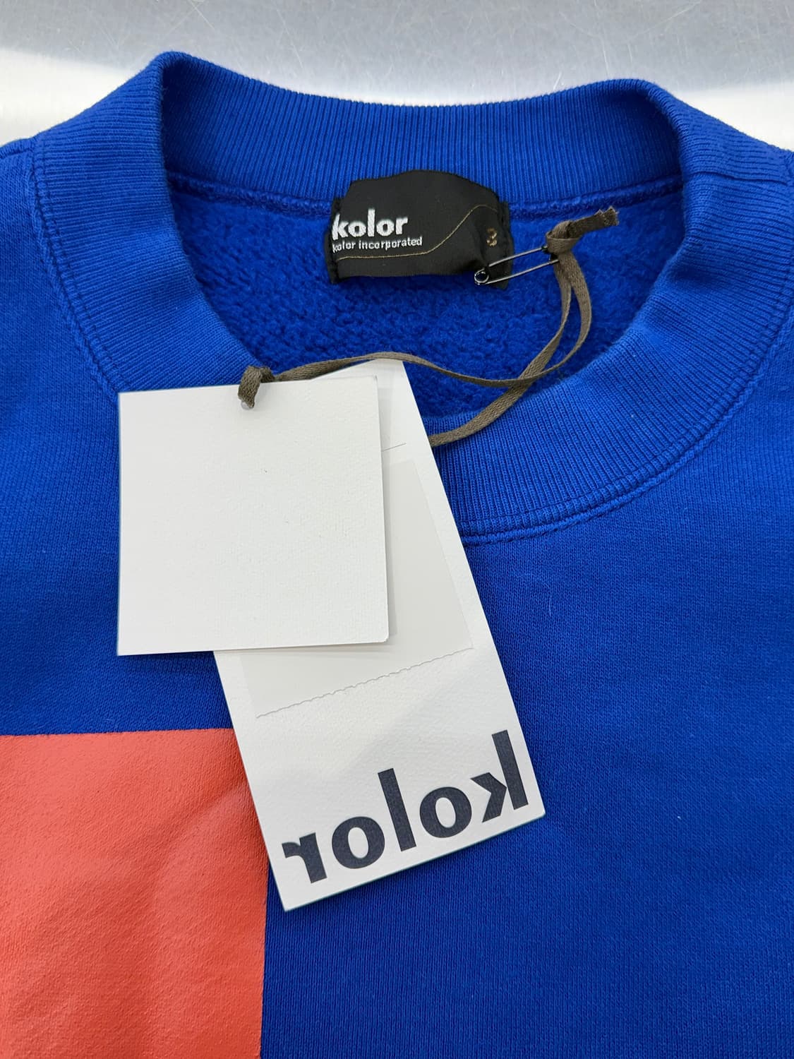 컬러 23aw k 그래픽 풀 오버 그라데이션 스웨트 셔츠 상품이미지7