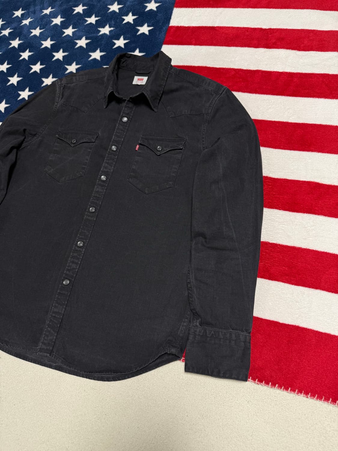 리바이스 워시드블랙웨스턴셔츠 Levi’s Western shirt [L] 상품이미지3