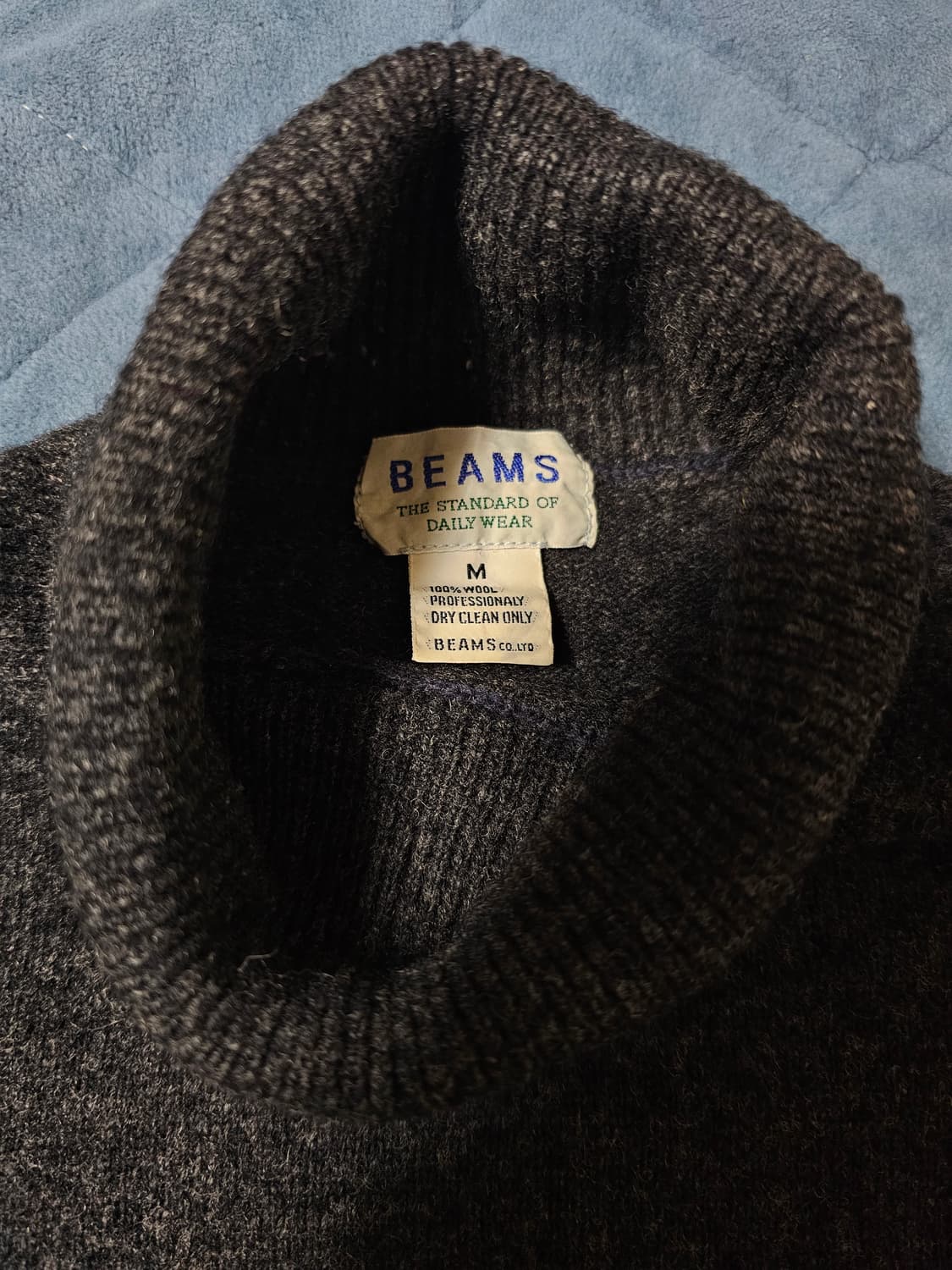 BEAMS 빔즈 터틀넥 울 니트 상품이미지2