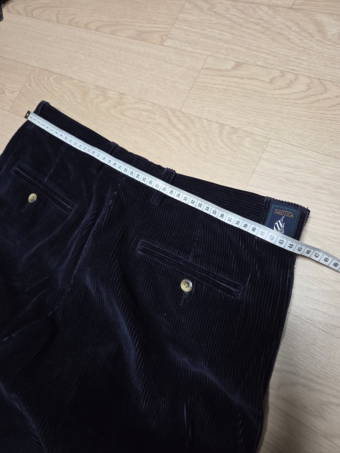 (미착용 새상품)NAUTICA 네이비 곤색 코듀로이 팬츠 면바지 상품이미지5