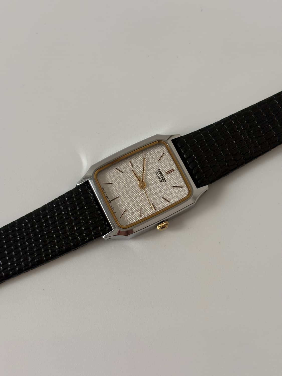 1980s Texture Dial Tank Ladies Quartz 상품이미지4