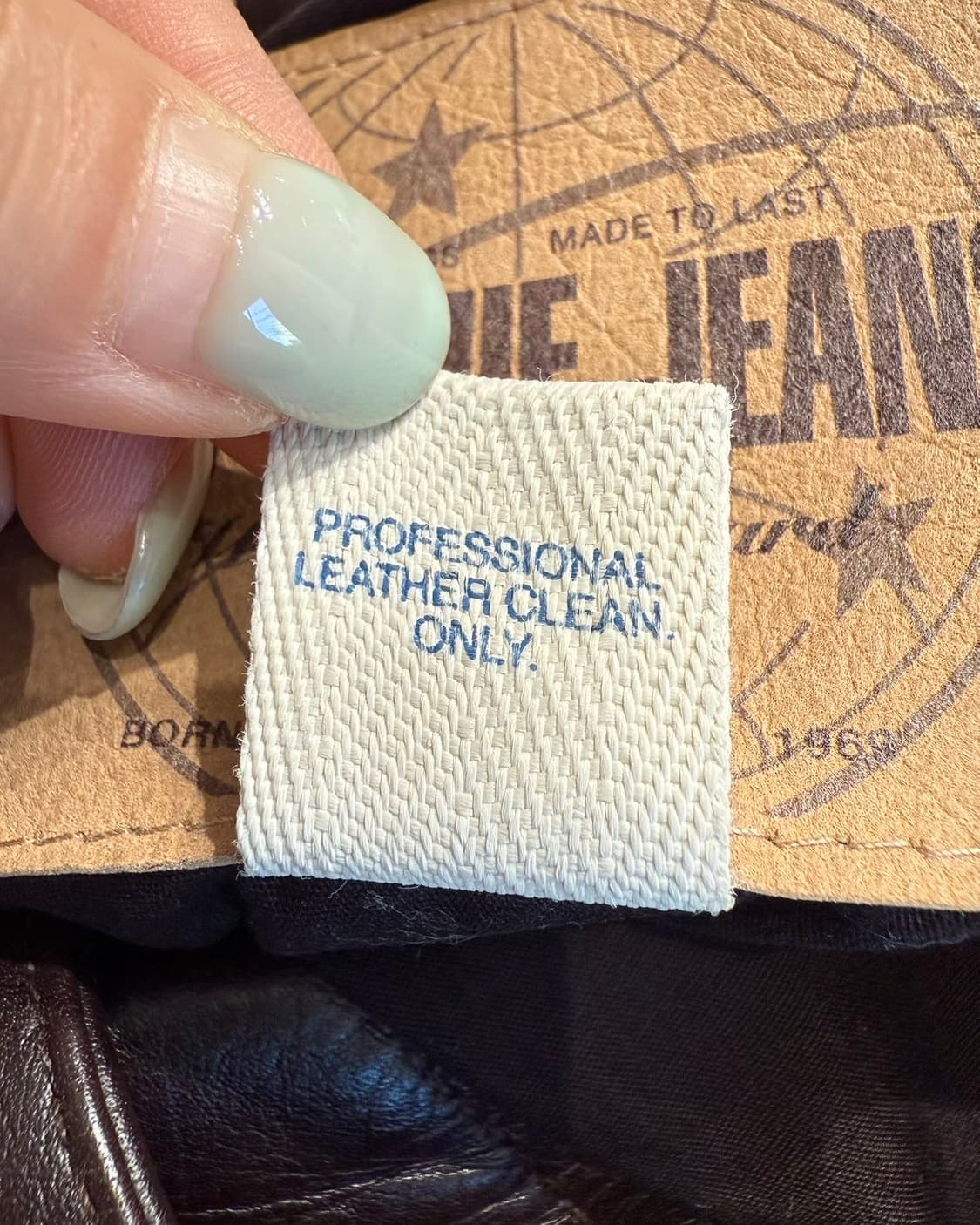 갭 블루 진스 브라운 레더 트러커 자켓 상품이미지9