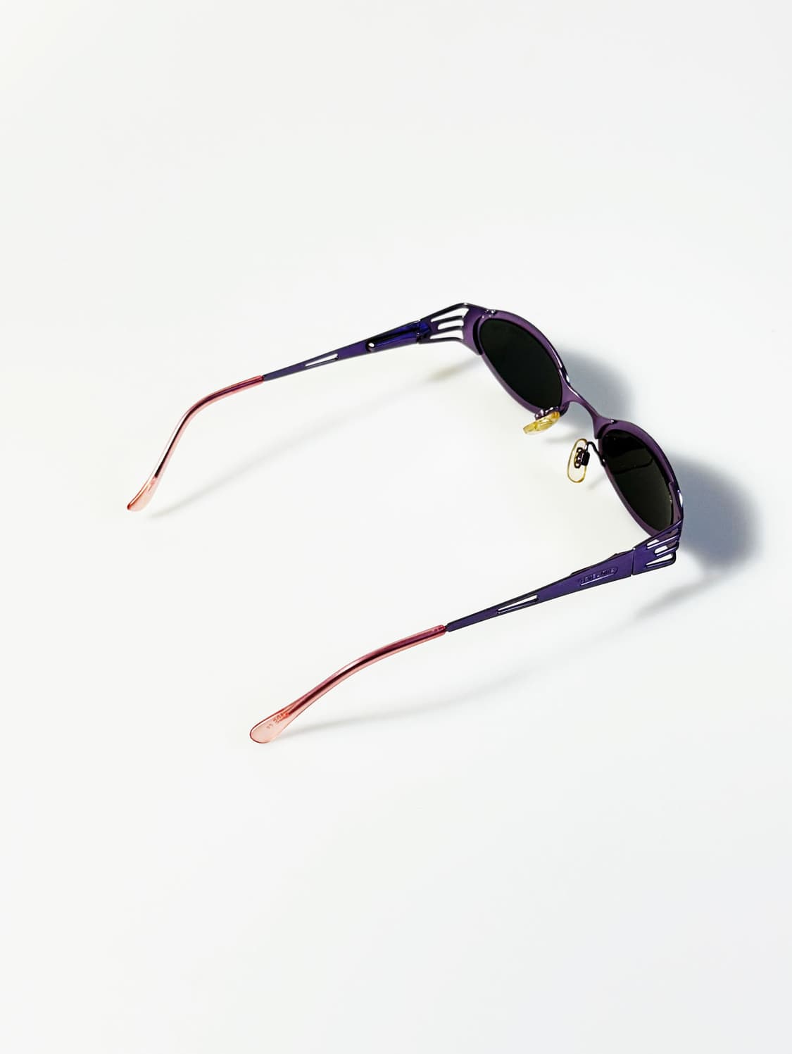 90s LEVEL ONE 퍼플 메탈 슬림 오벌 빈티지 선글라스 상품이미지4