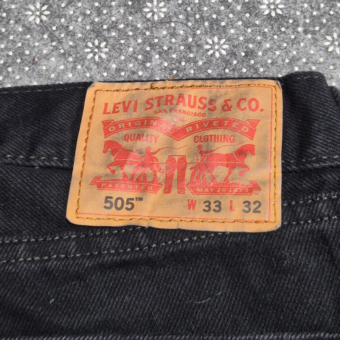 [33]리바이스 505 블랙  -383 상품이미지3