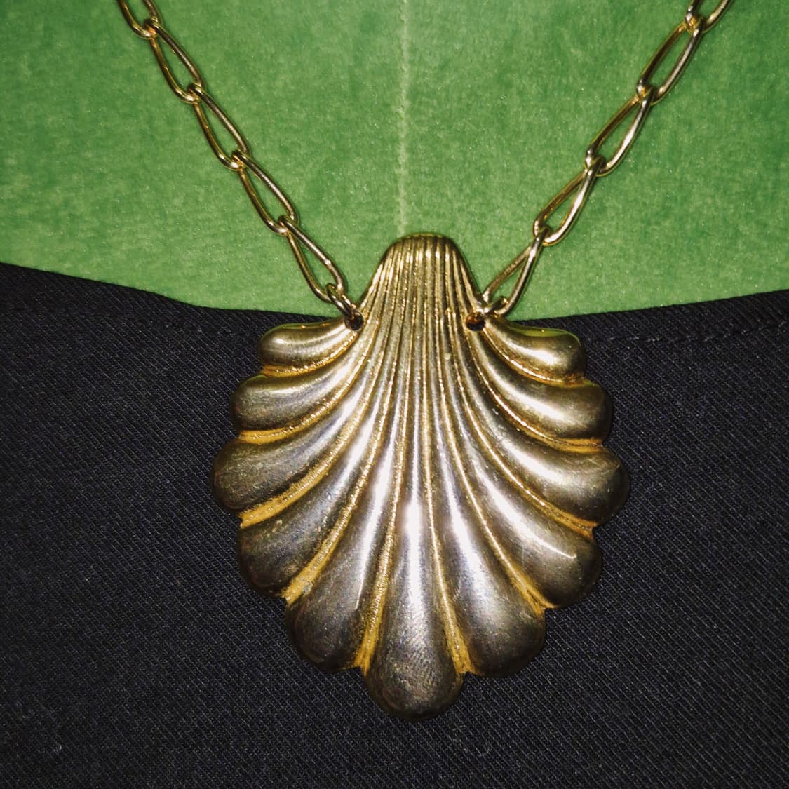 90s 프랑스 니나리치 대왕 조개 목걸이 상품이미지7