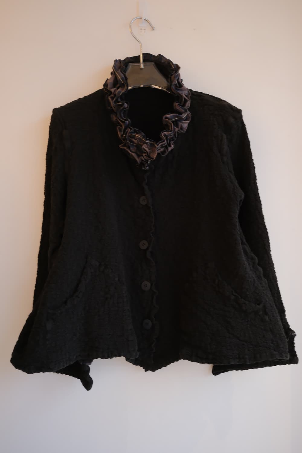 Neck frill wrinkled jacket 상품이미지5