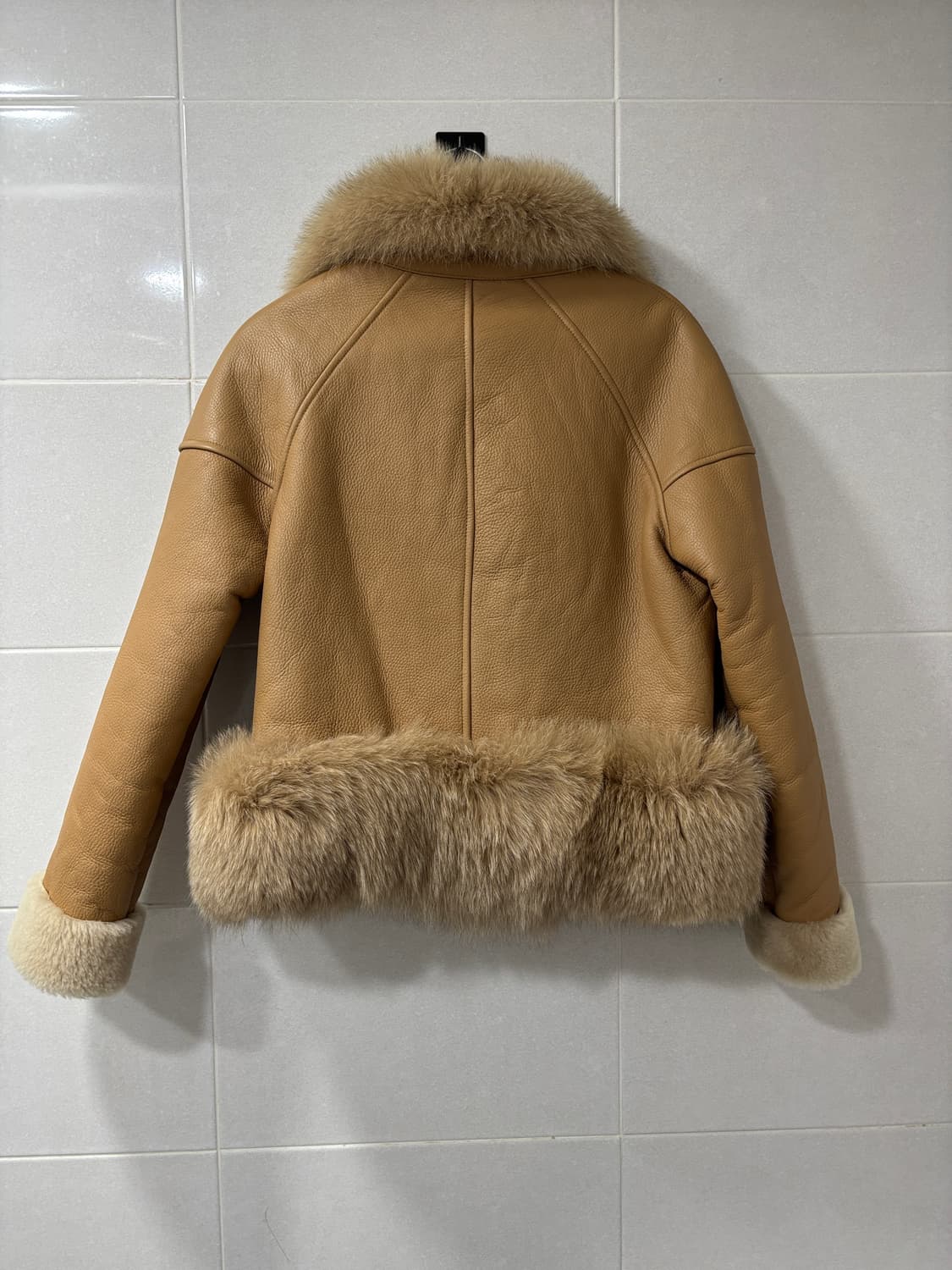 폭스배색 양털 라이더 상품이미지3